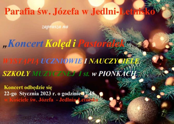 Koncert kolęd i pastorałek